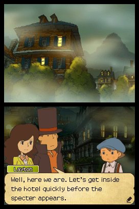 Das dynamische Trio: Assistentin Emmy, Professor Layton und sein neuer Gehilfe Luke Triton.