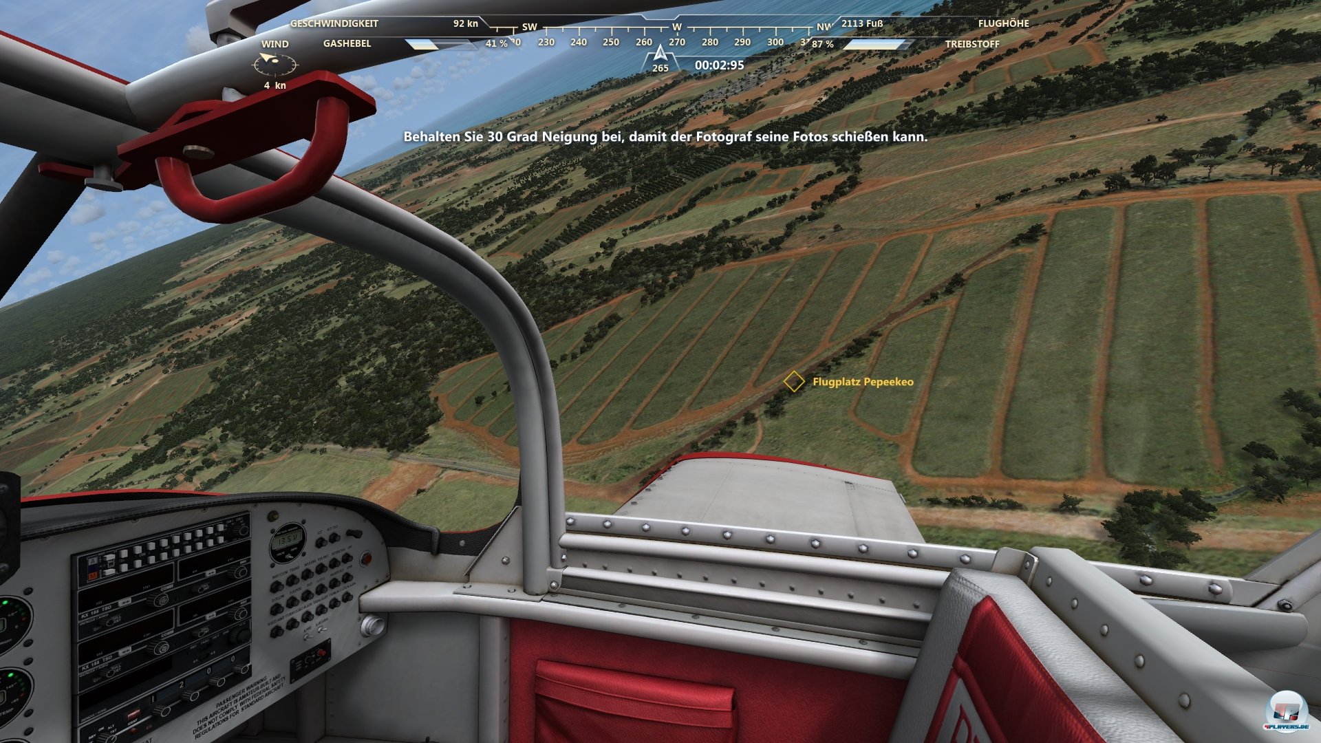 Im Gegensatz zu X-Plane 10 und Co. ist hier tatsächlich auch ein Spiel enthalten: Man kann sich die Zeit mit Einsätzen, Herausforderungen und der Jagd nach Aerocaches vertreiben.