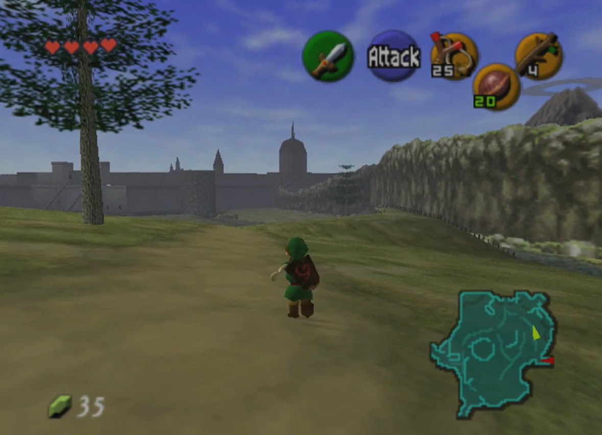 Zum ersten Mal in 3D in die Ebenen von Hyrule treten - ein bombastisches Gefühl der Freiheit.