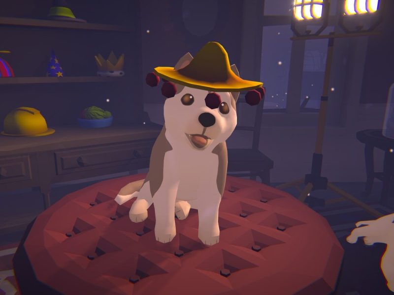 Ein Hundecharakter aus dem Spiel Haunted Paws