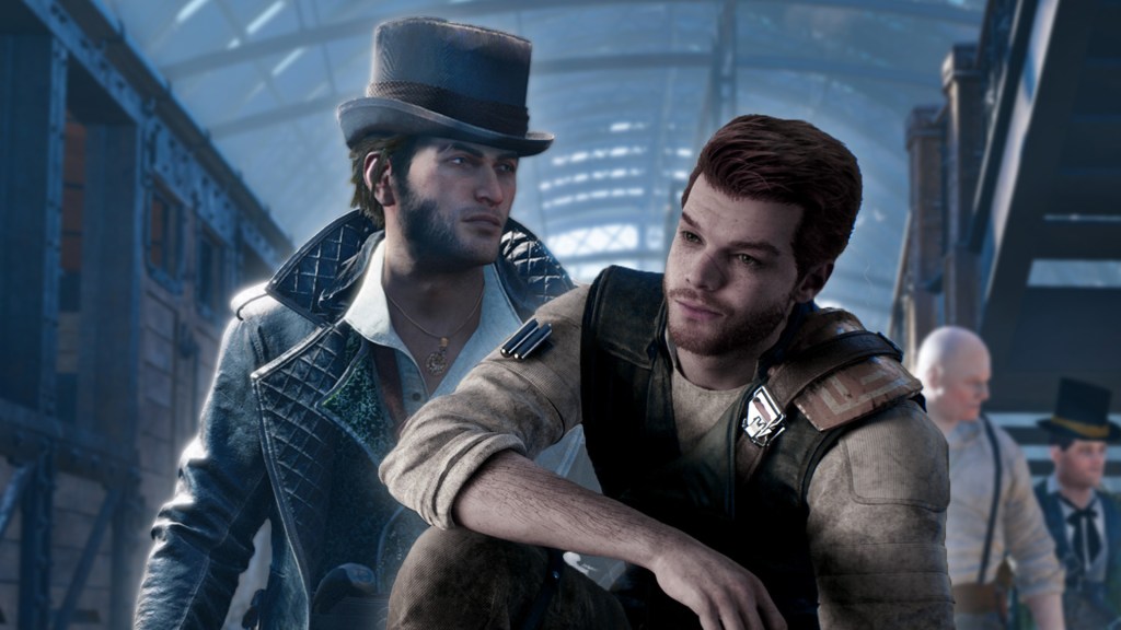 Hauptfiguren aus Assassin's Creed Syndicate und Star Wars Jedi: Survivor